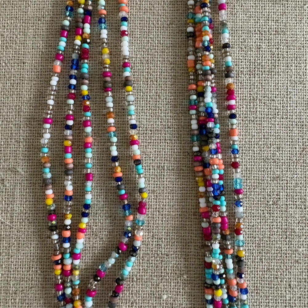 Loft Multicolor Beaded Necklace - Picture 3 of 4